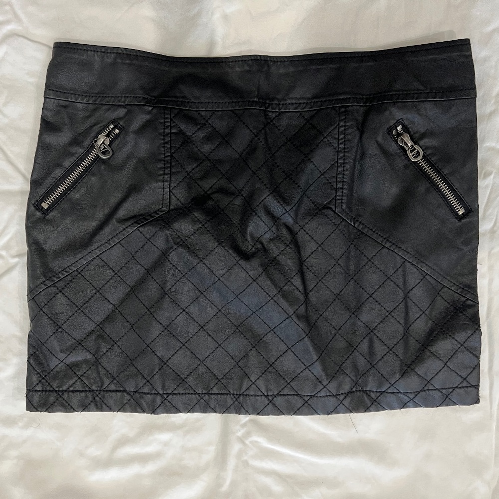 BCBGeneration Vegan Leather Skirt NWT